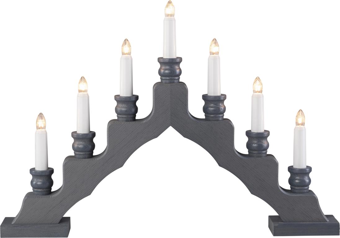 LED Trendiger Schwede grau 47,5 x 33,0 x 6,0 cm