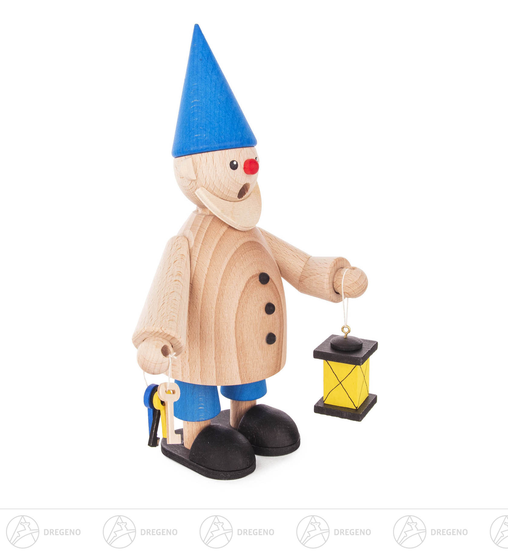 Bastelset Räuchermann ca. 22cm Wichtel mit Laterne