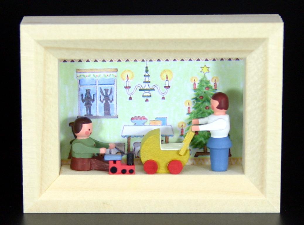 Weihnachtsstube 7cm x 5cm x 1cm Weihnachtsstube 7cm x 5cm x 1cm