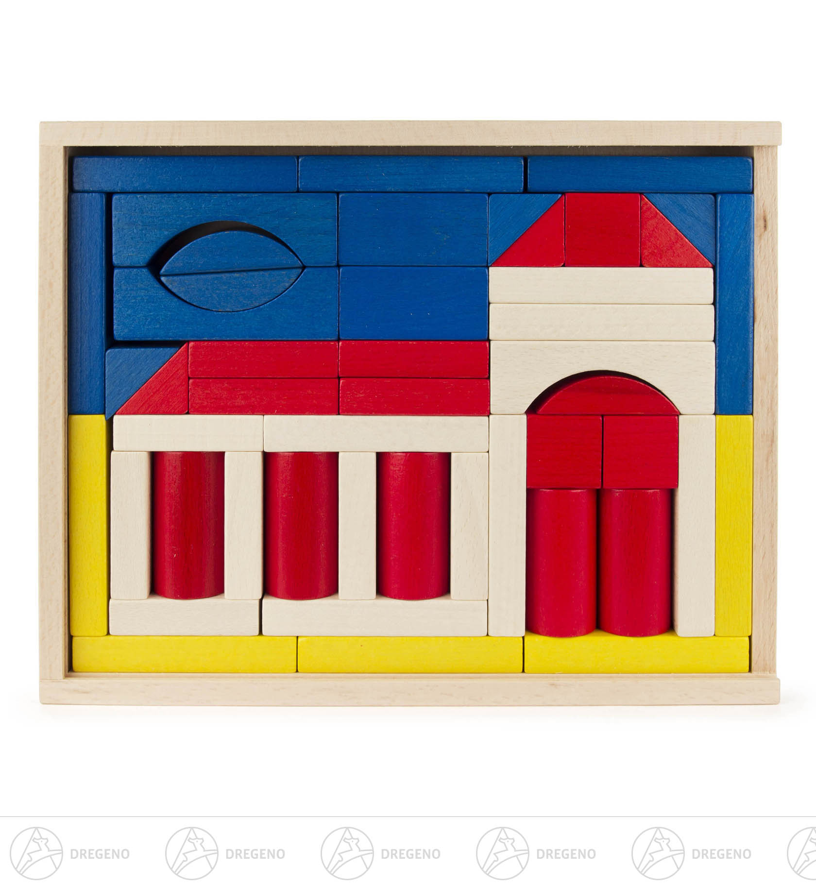 Baukasten Kirche bunt 48 Teile Baukasten Kirche bunt 48 Teile