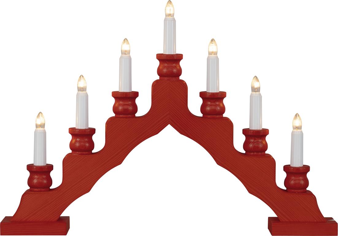 LED Trendiger Schwede rot 47,5 x 33,0 x 6,0 cm