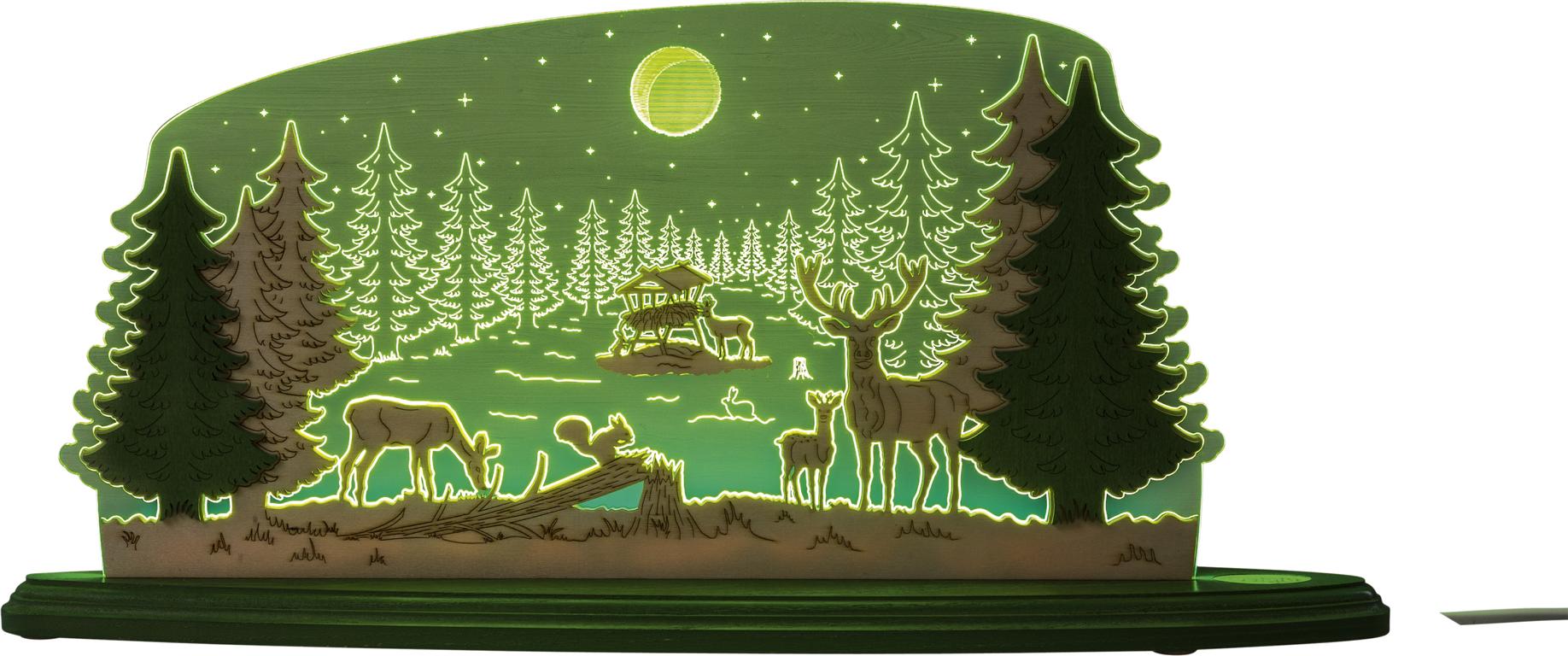 Motivleuchte Waldidylle 47,0 x 22,0 x 8,2 cm