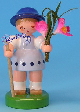 Blumenmädchen hellblau/blau Blumenmädchen hellblau/blau