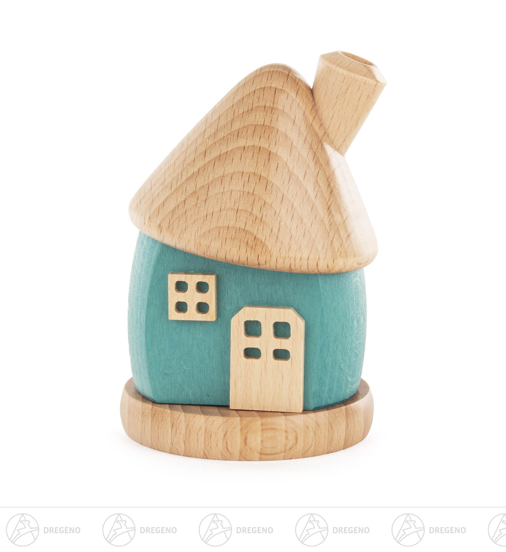Räucherhaus türkis 8,5cm