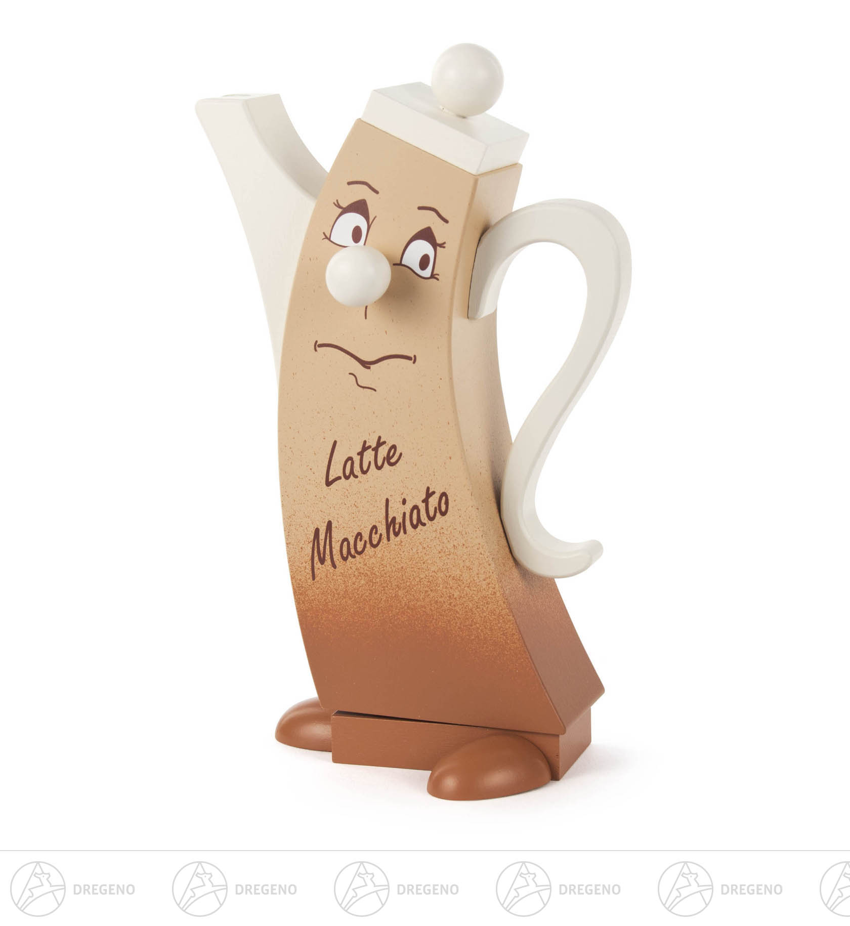 Räucherfigur Kaffeekanne Latte Macchiato