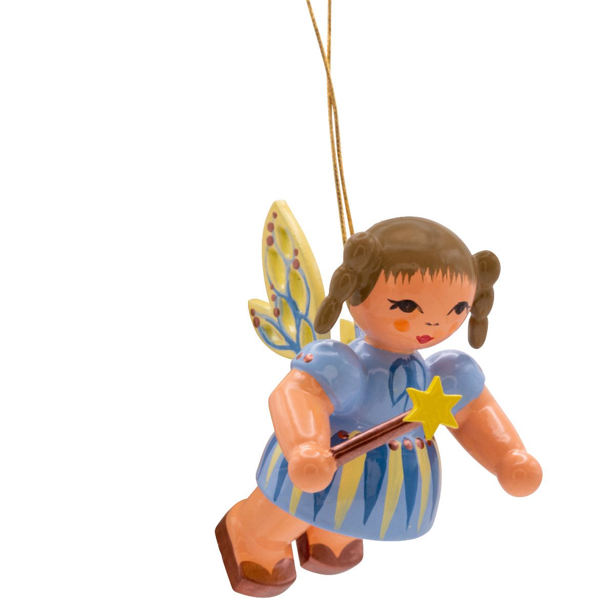 Fee Saphira Sternenglanz mit Stern-Zauberstab, schwebend 6cm