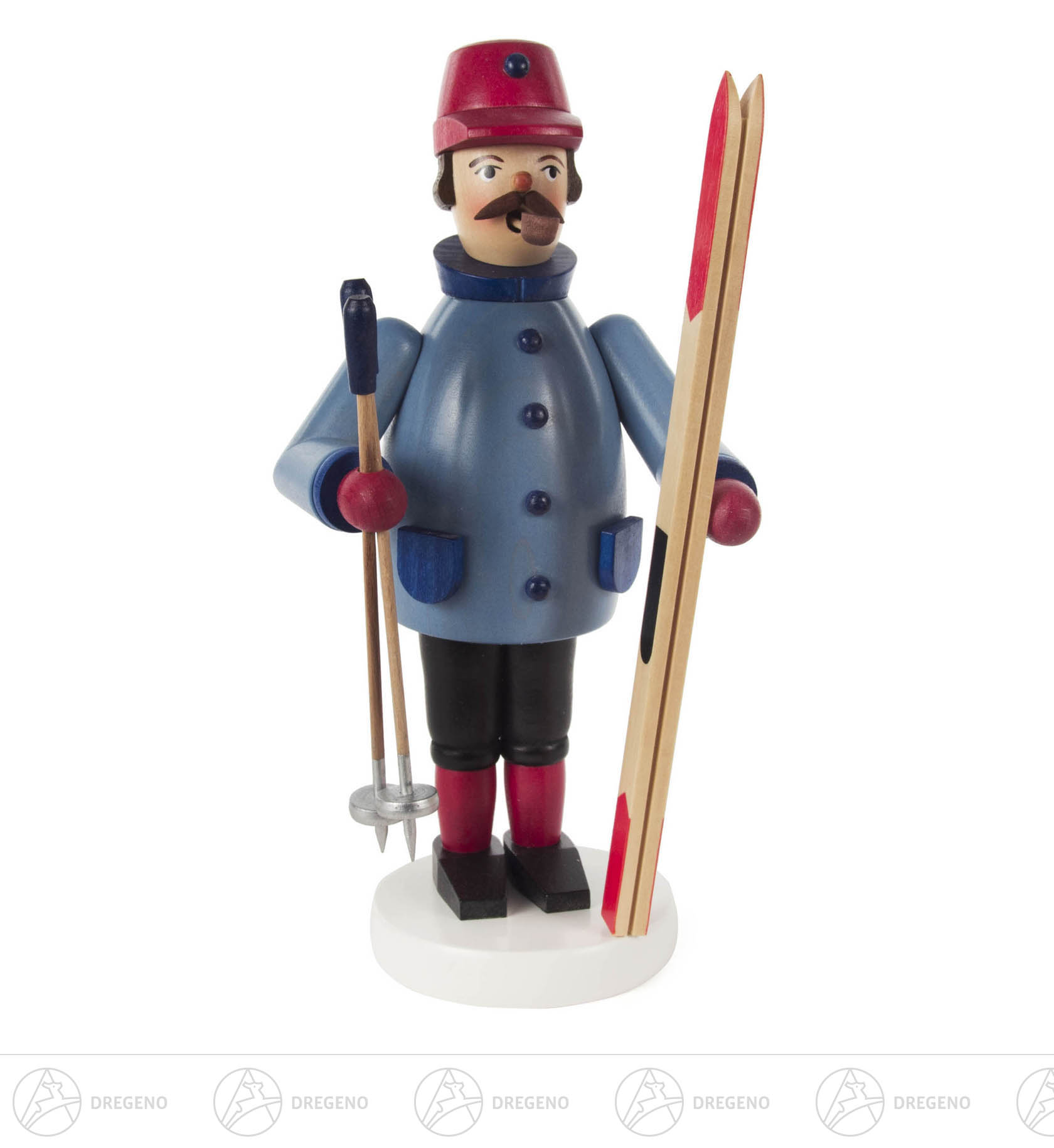 Räuchermann mit Ski Räuchermann mit Ski