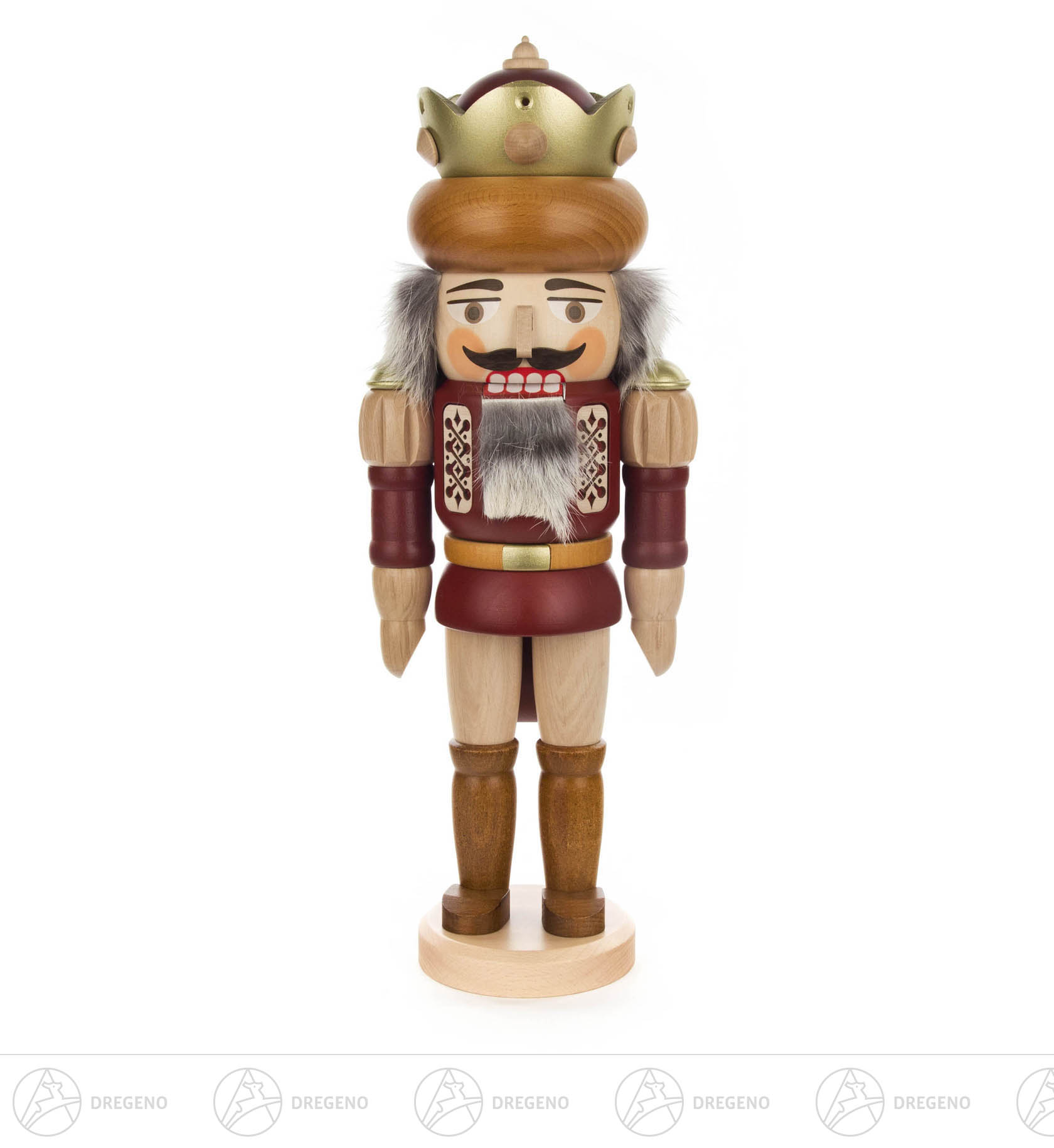 Nussknacker König natur/braun 41cm