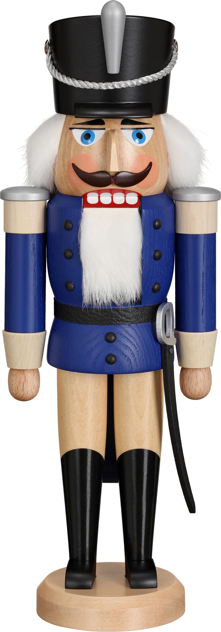 Husar Esche lasiert blau 37cm Husar Esche lasiert blau 37cm