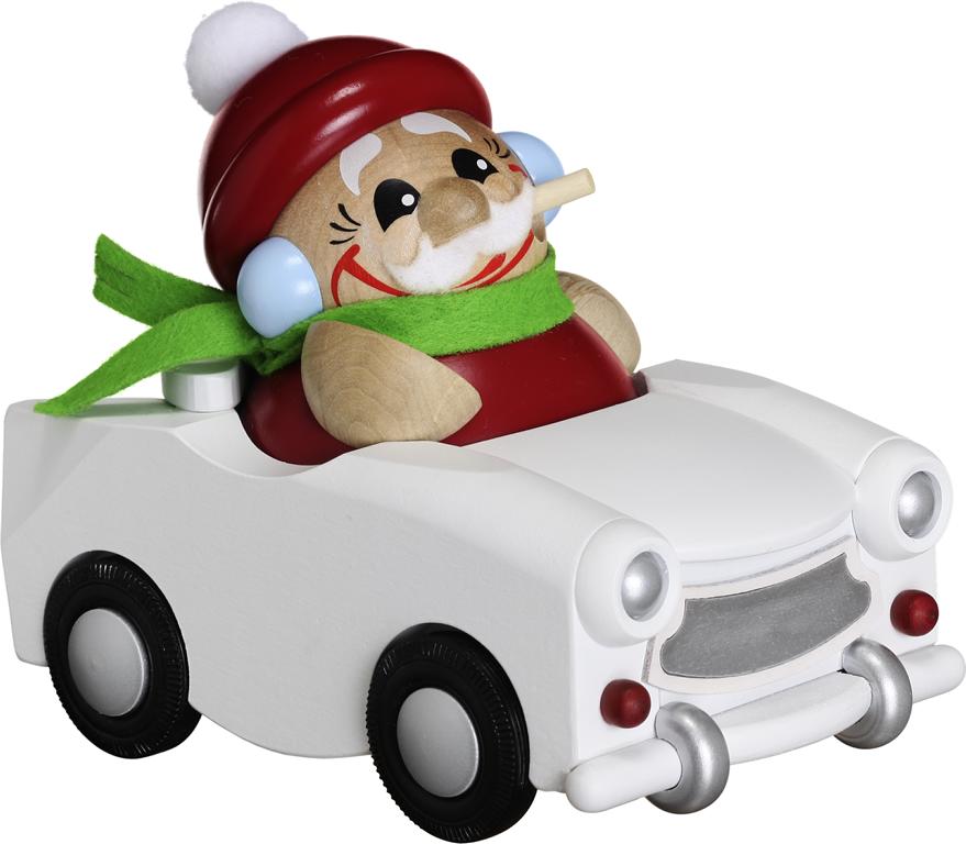 Nikolaus im Trabi 12cm