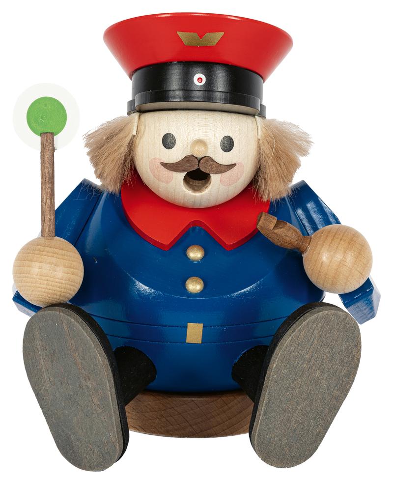 Rauchmann Eisenbahner sitzend 13cm