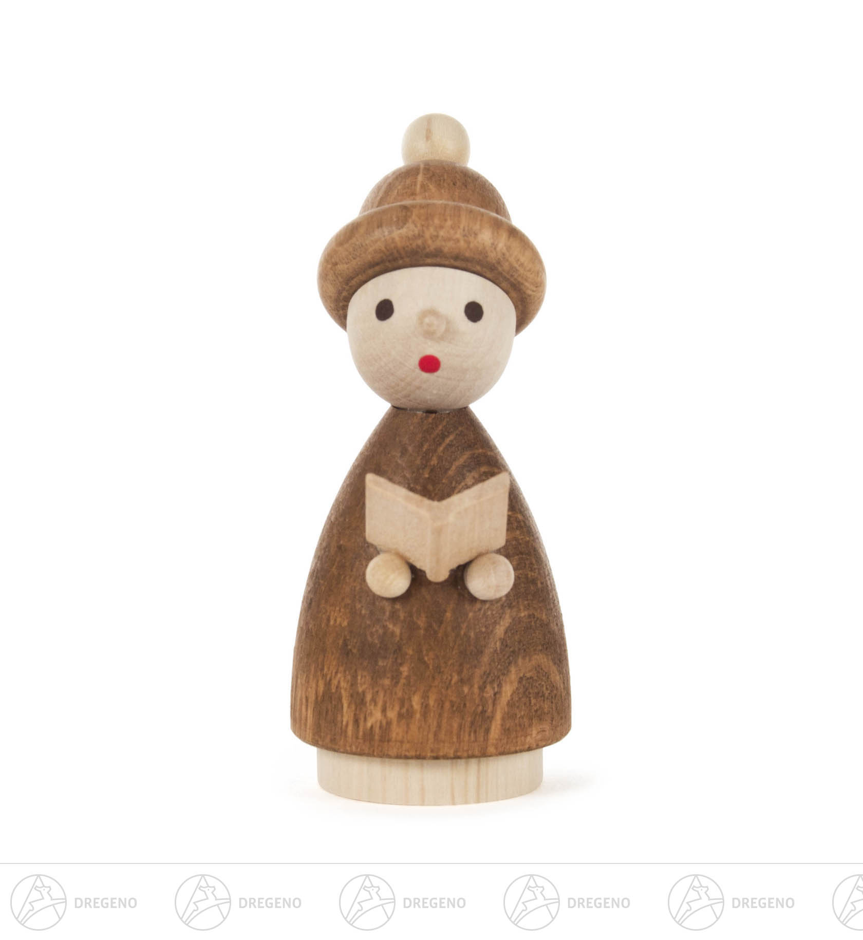 Kurrendekind braun mit Buch 9cm