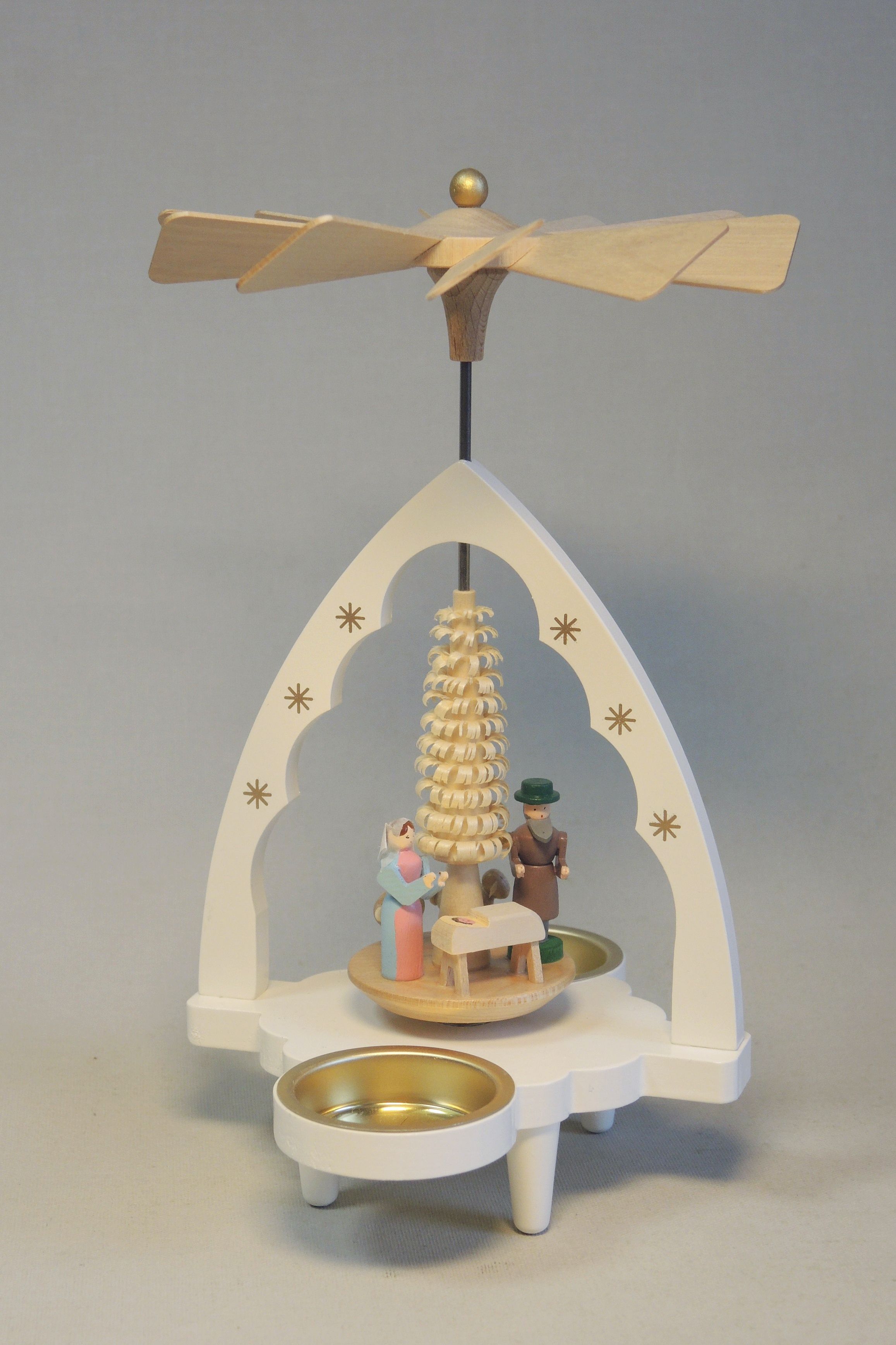 Teelichtpyramide Christi Geburt Teelichtpyramide Christi Geburt