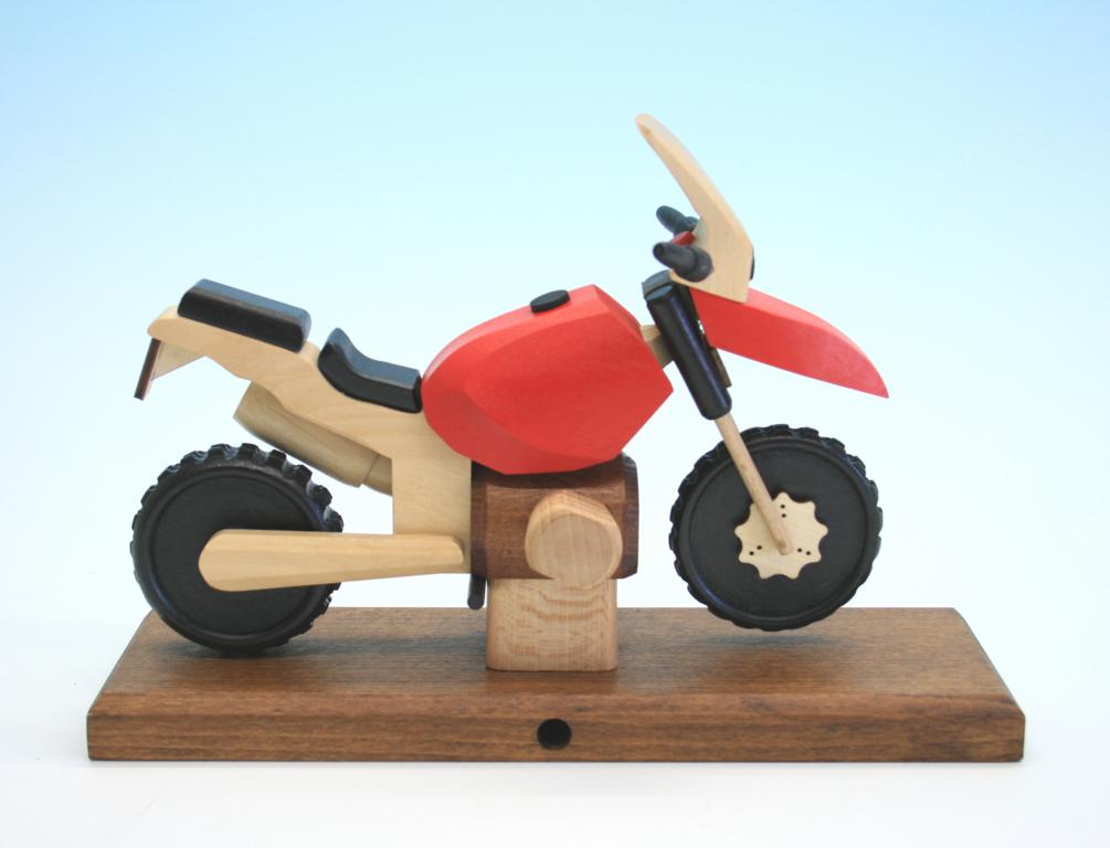 Raeuchermotorrad  Boxer GS rot 27x18x8cm