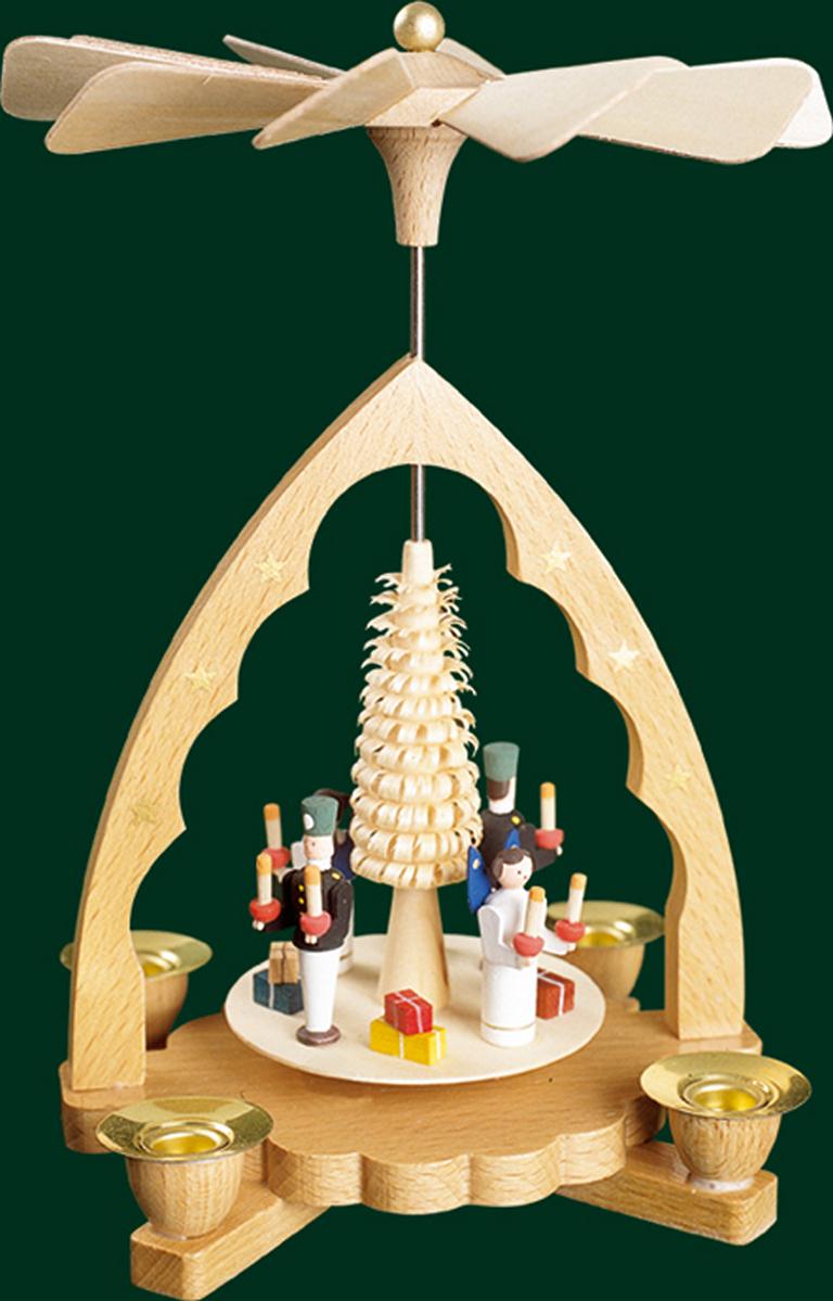 Pyramide Engel und Bergmann  19 cm