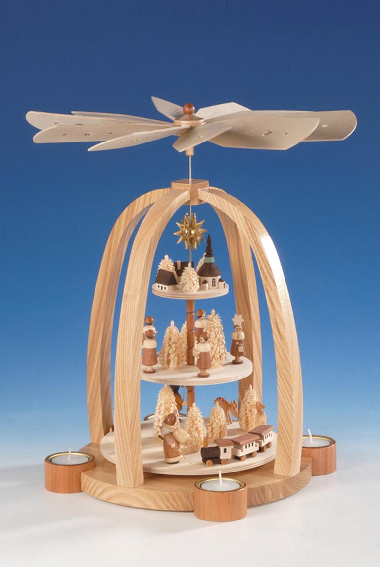 Teelichtpyramide  3-stöckig