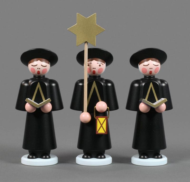 Kurrendefiguren schwarz, 18cm (3) Kurrendefiguren schwarz, 18cm (3)