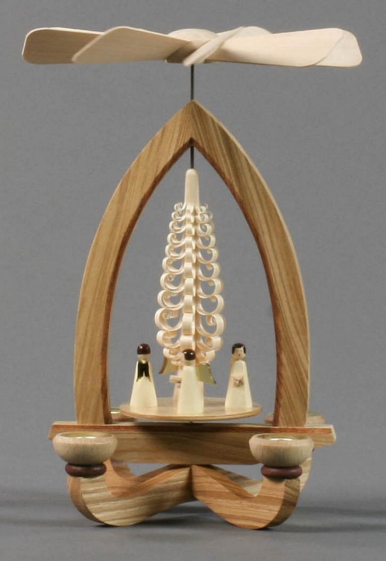 Pyramide mit Engeln, für Kerzen d14mm