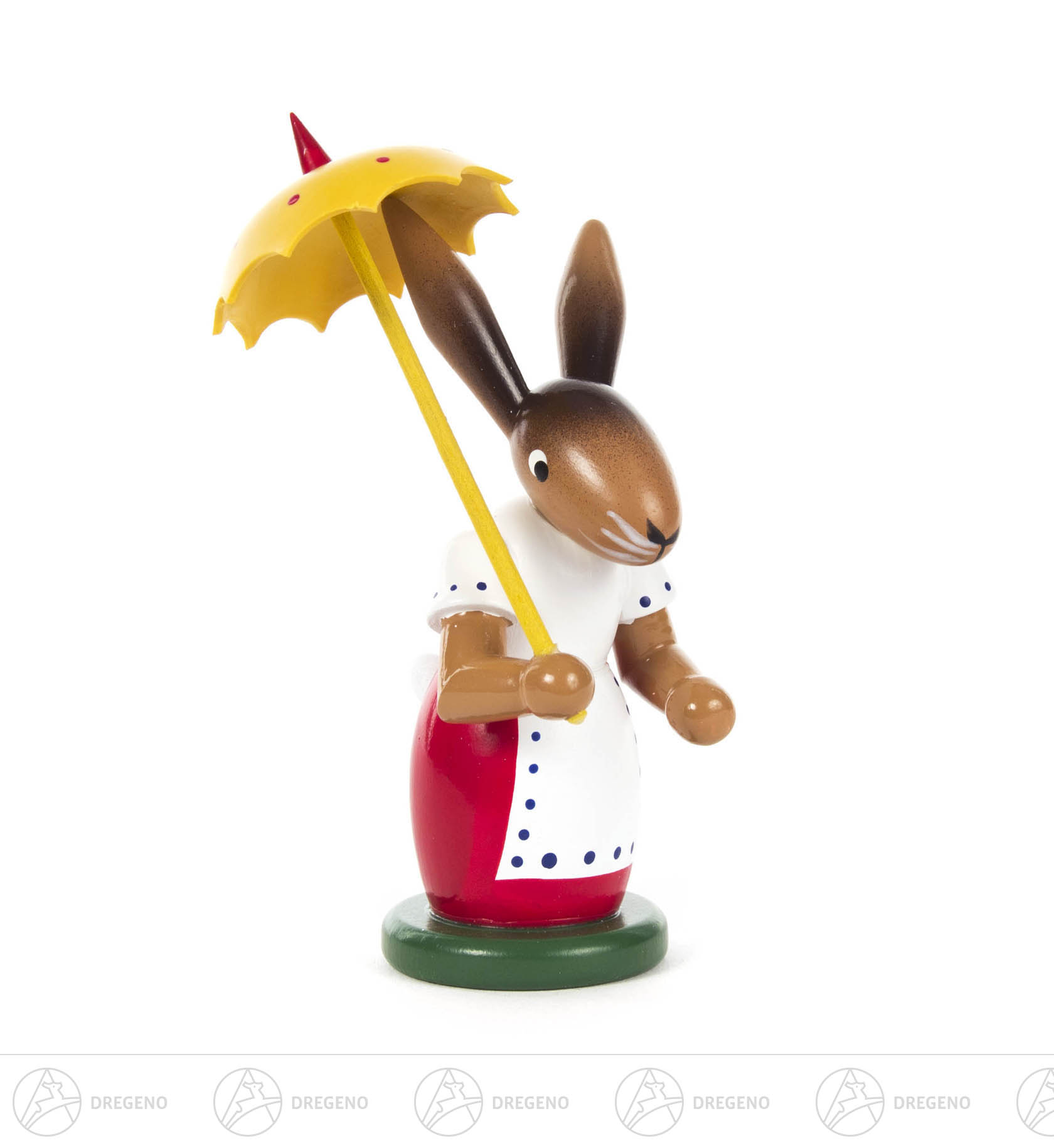 Osterhäsin mit Schirm 9,5cm