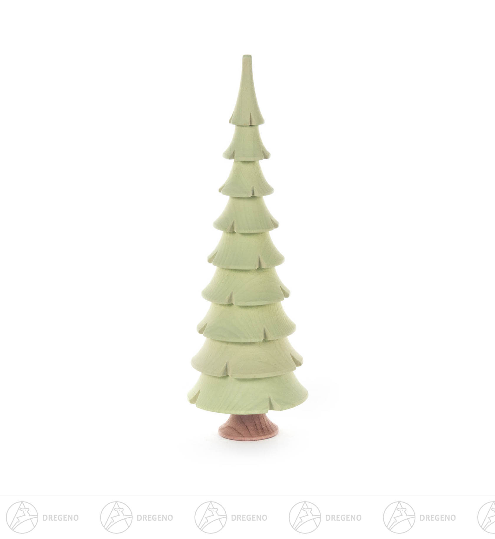 Massivholzbaum hellgrün, 17,5cm