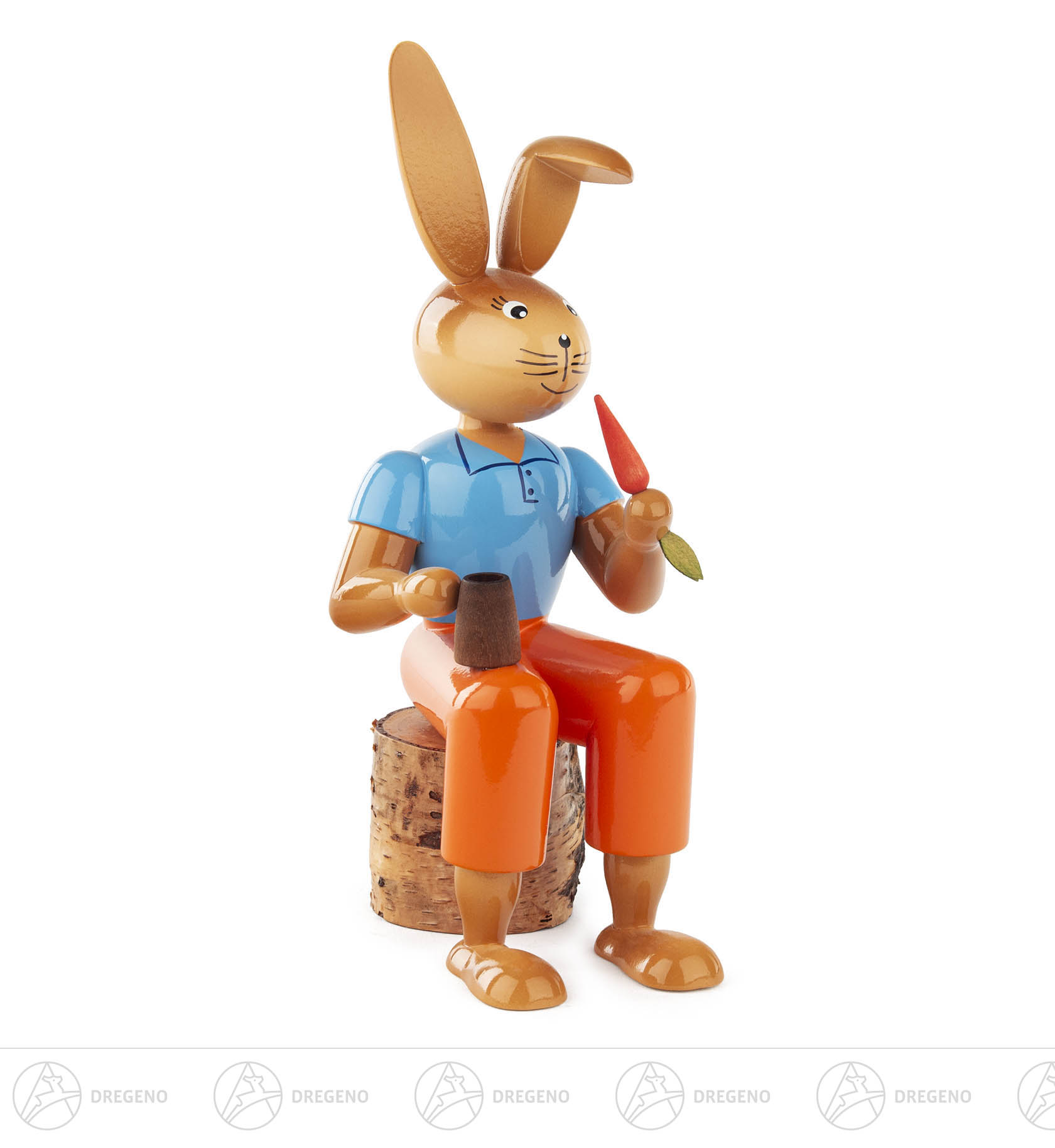 Hase mit Möhre 22cm