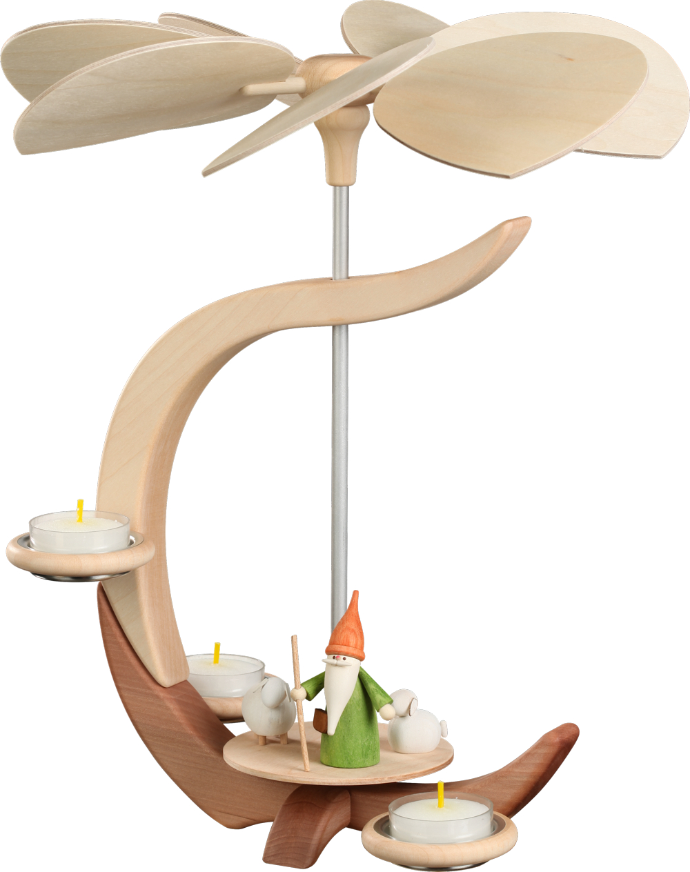 Pyramide C Form Motiv Schäferwichtel 30 x27 x27cm