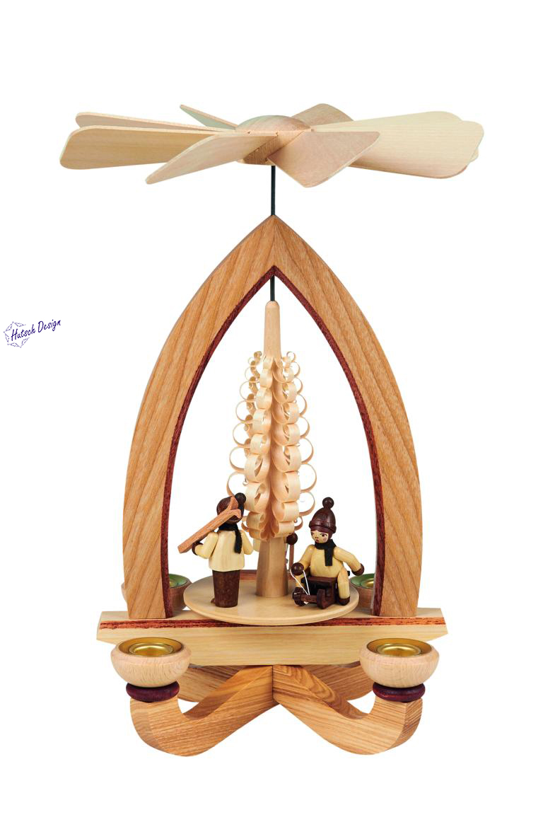 Pyramide mit Winterkinder 28cm Pyramide mit Winterkinder 28cm