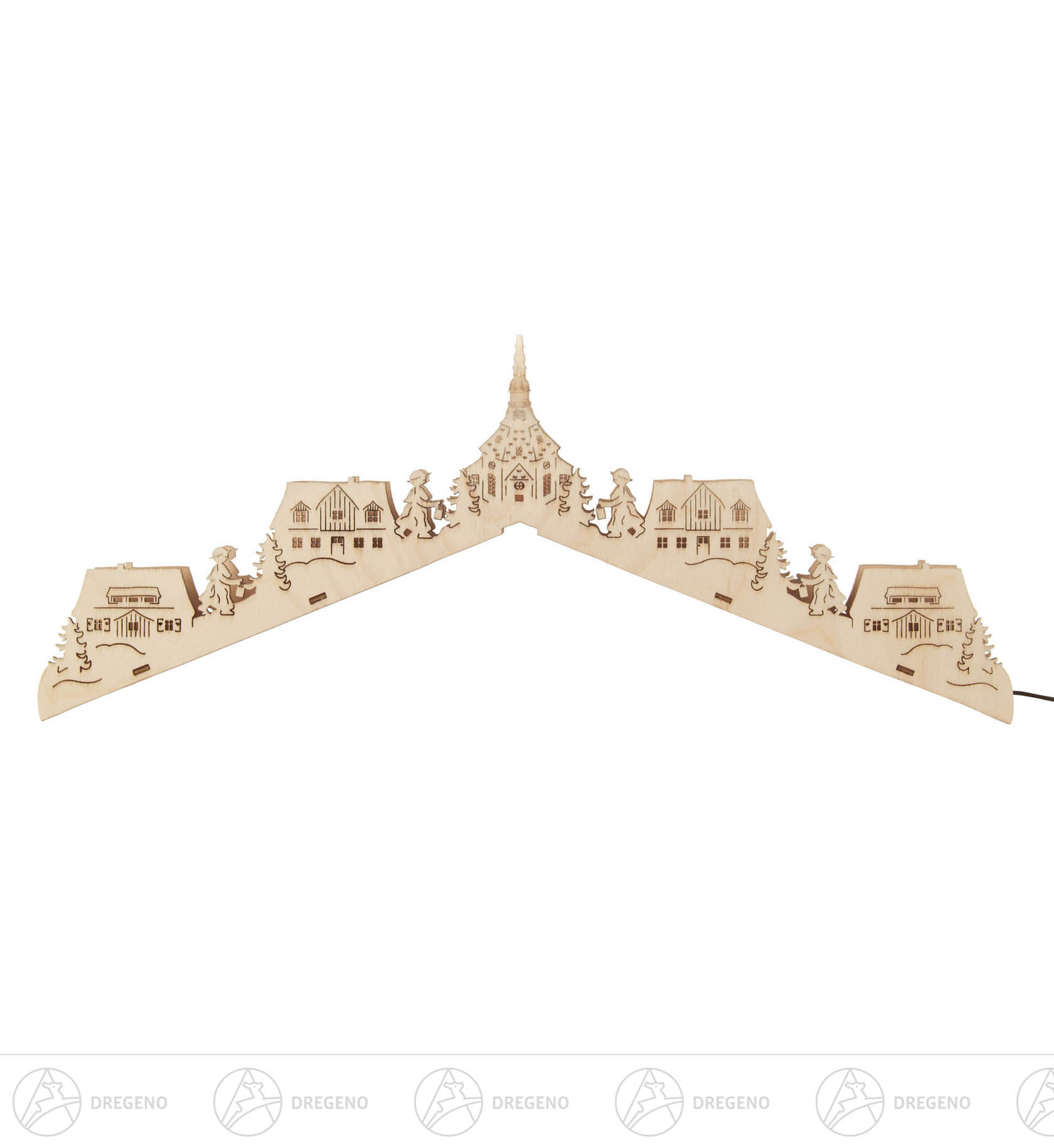 Dachaufbau für Weihnachtsmarktstand elektrisch beleuchtet12x28cm