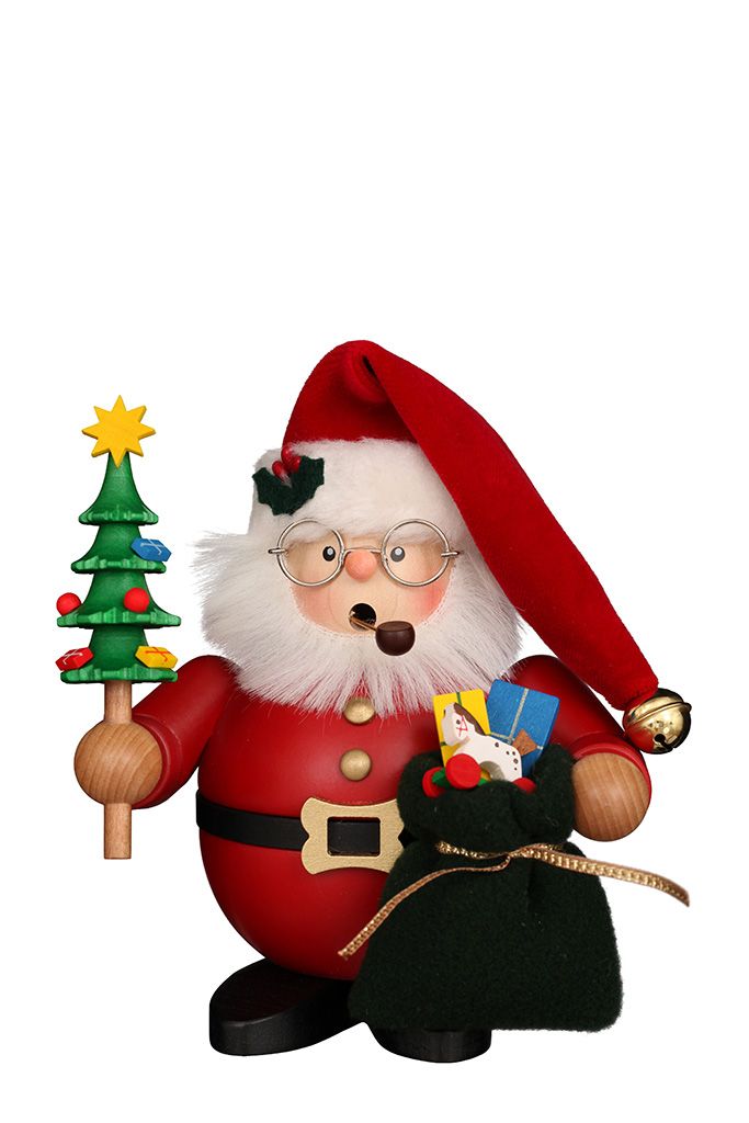 Räuchermann Weihnachtsmann rot