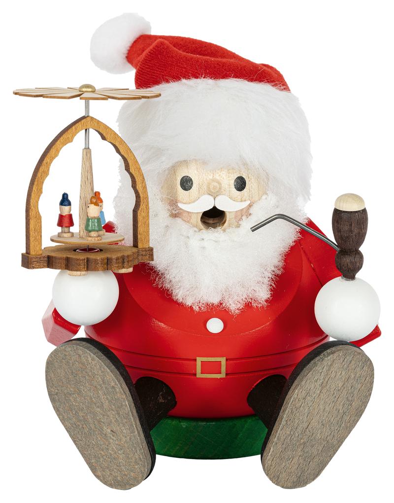 Rauchmann Santa mit Pyramide sitzend 15cm