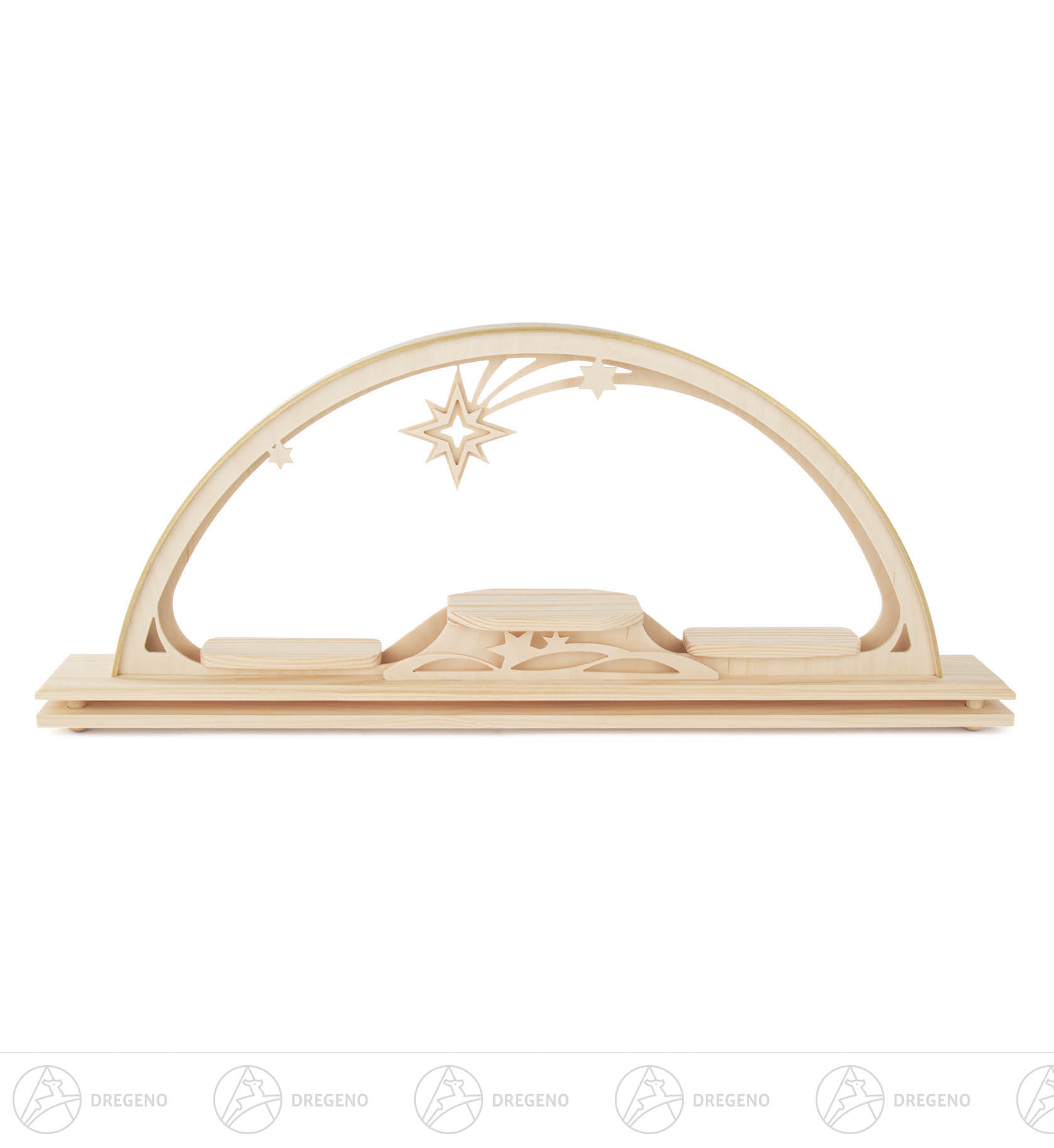 Schwibbogen für Sammelfiguren elektrisch beleuchtet LED 23x55cm