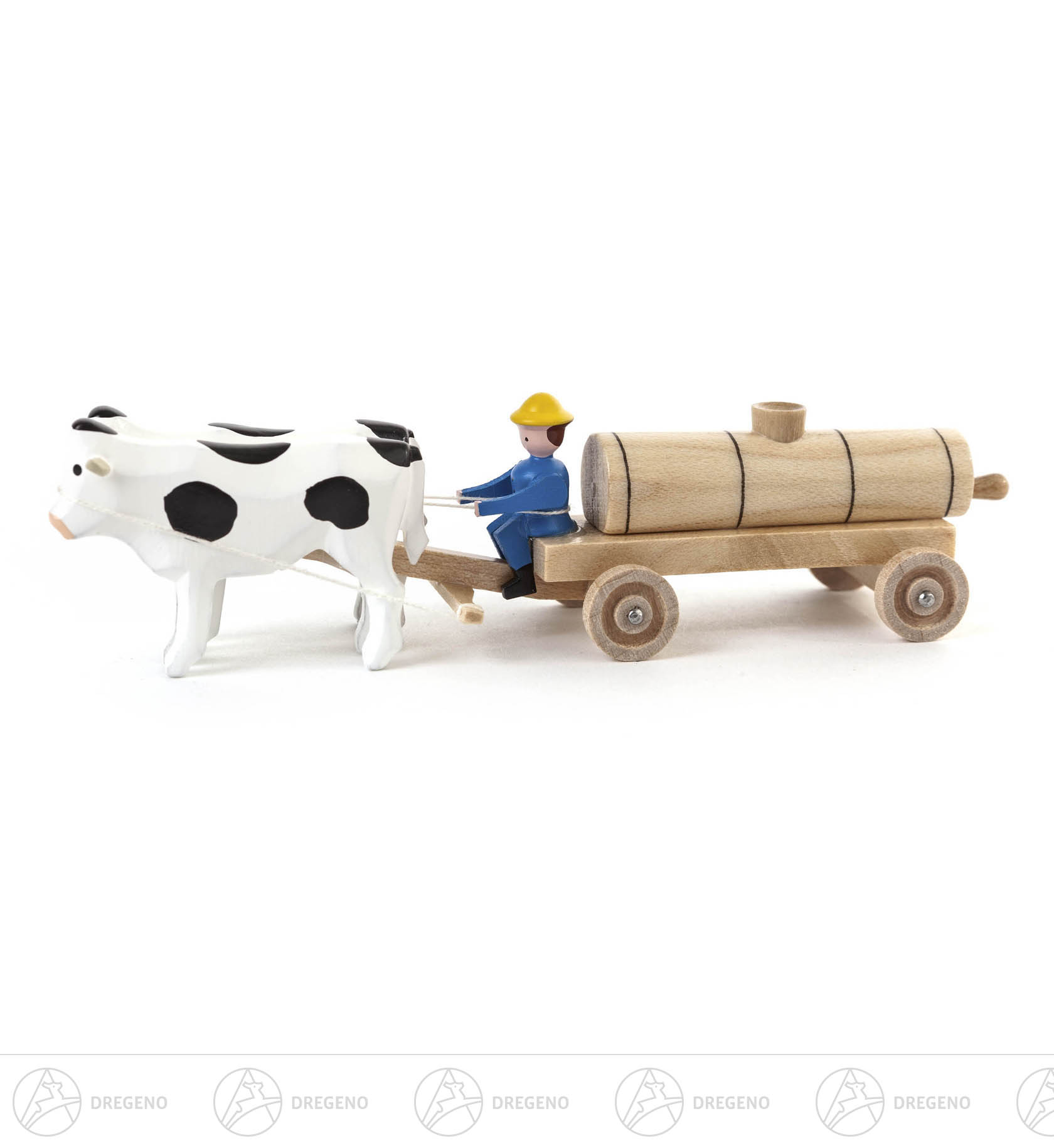 Gespann Ochsen mit Jauchewagen