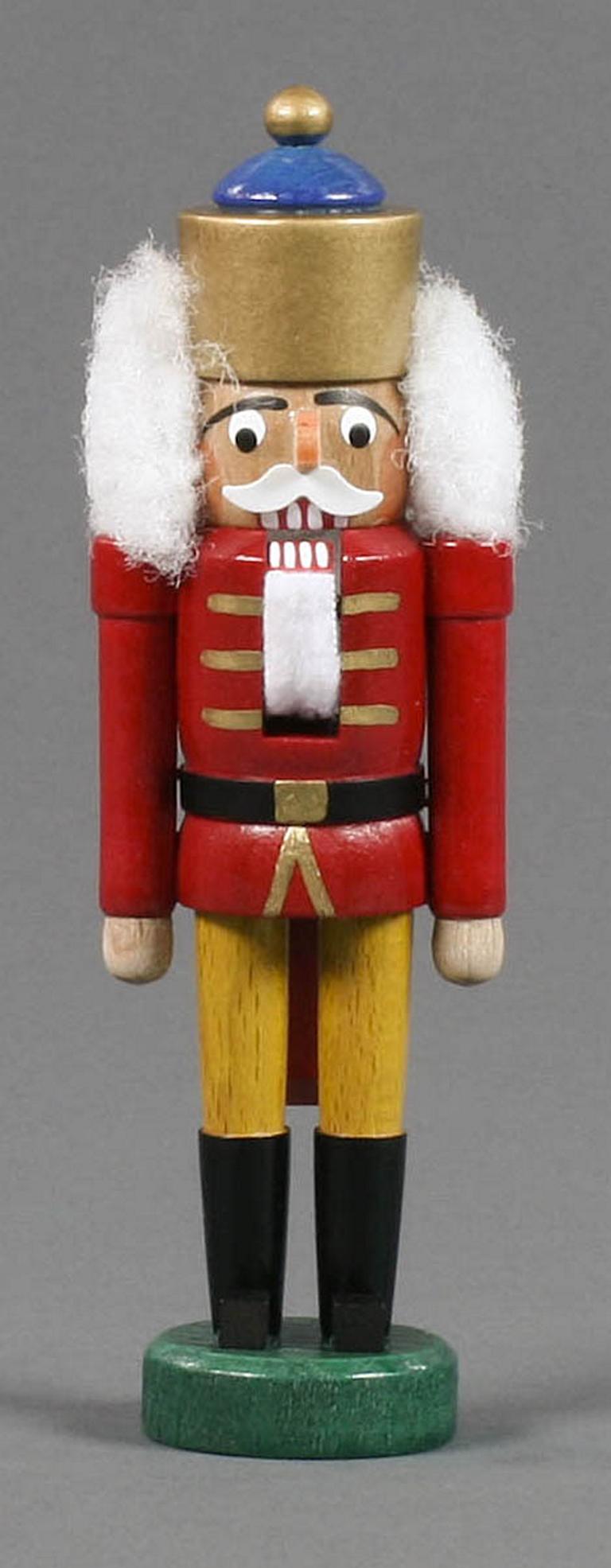 Nussknacker König rot-gelb, 14cm