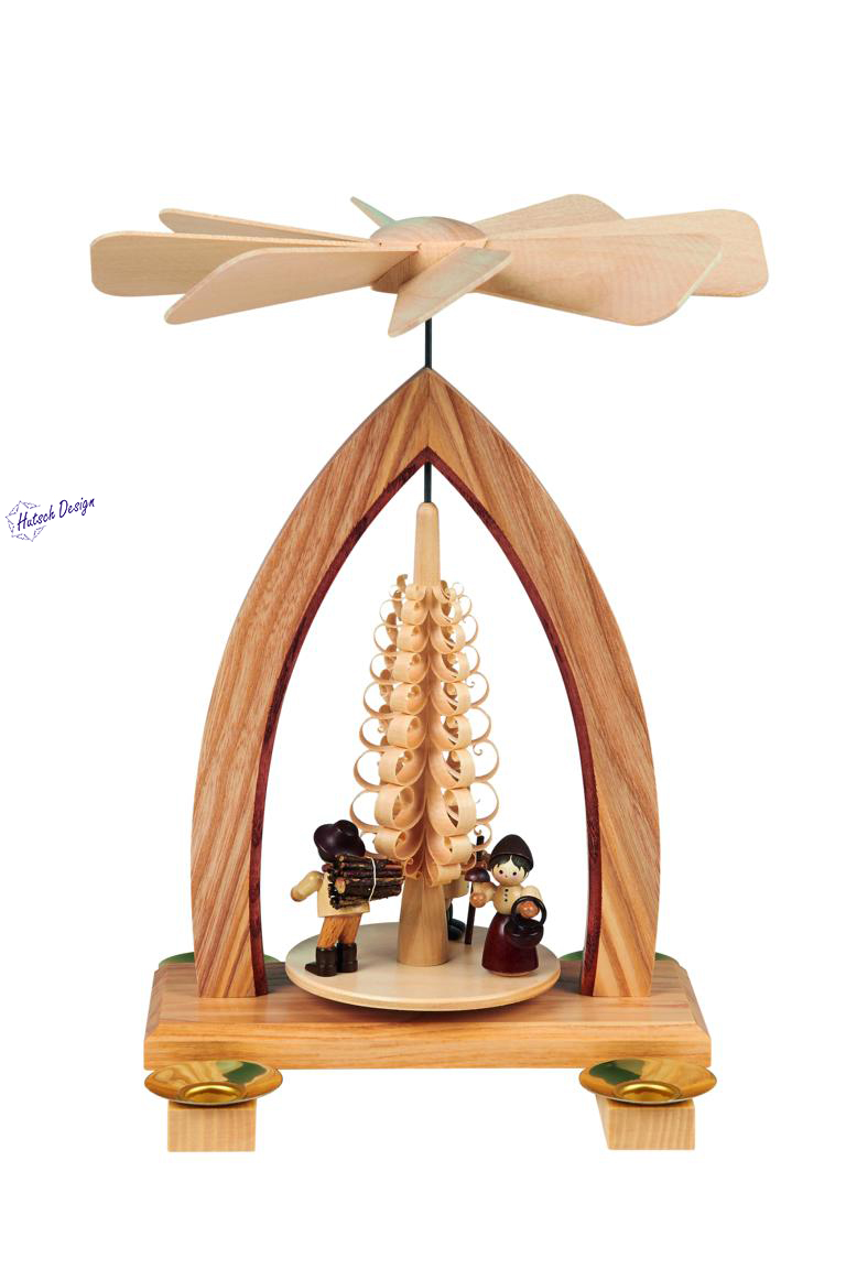 Pyramide mit Waldleute 26cm