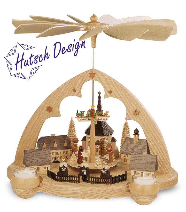 Pyramide Seiffener Dorf Spitzbogen