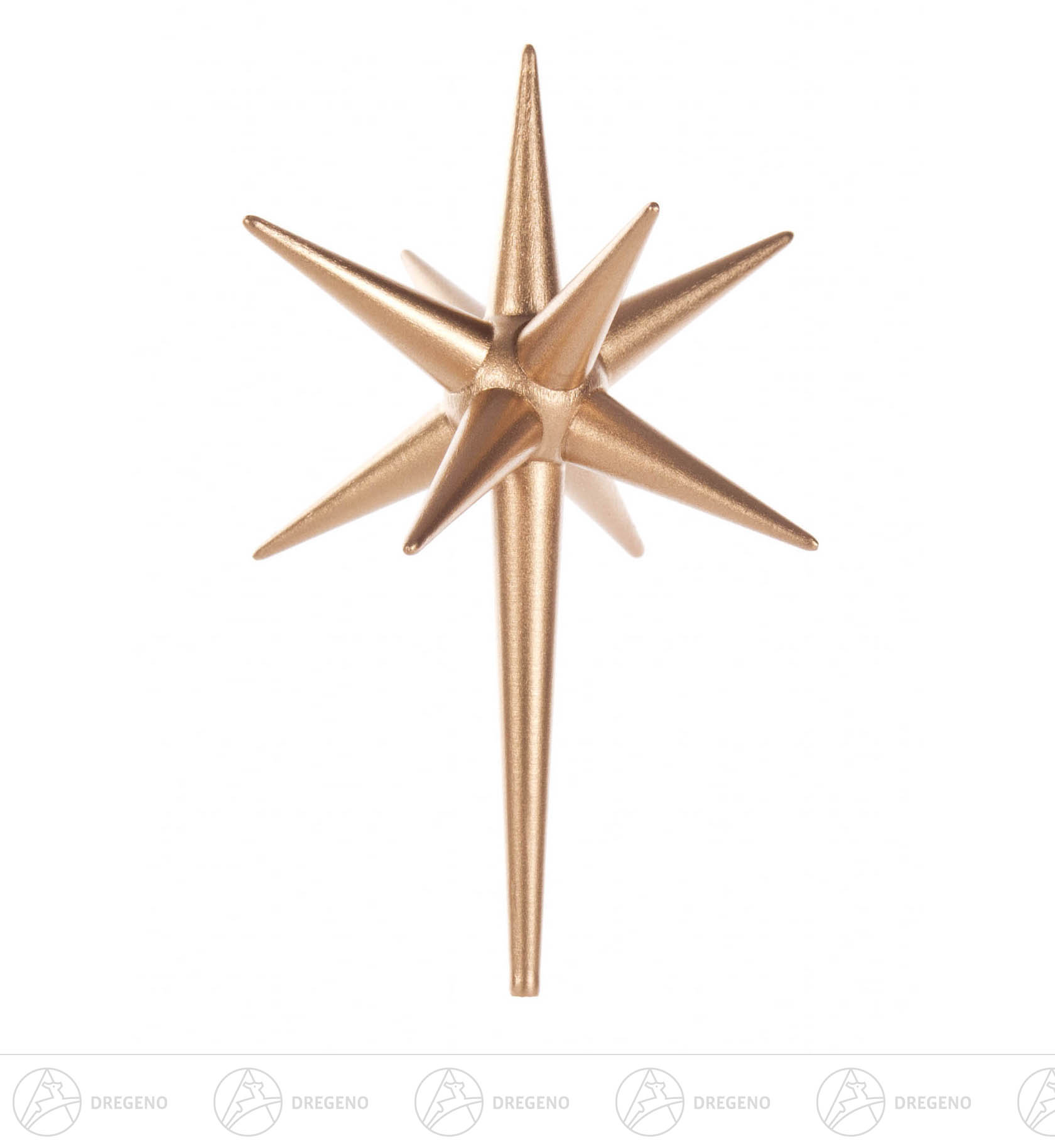 Stielstern gold zu 201/050 8x11cm