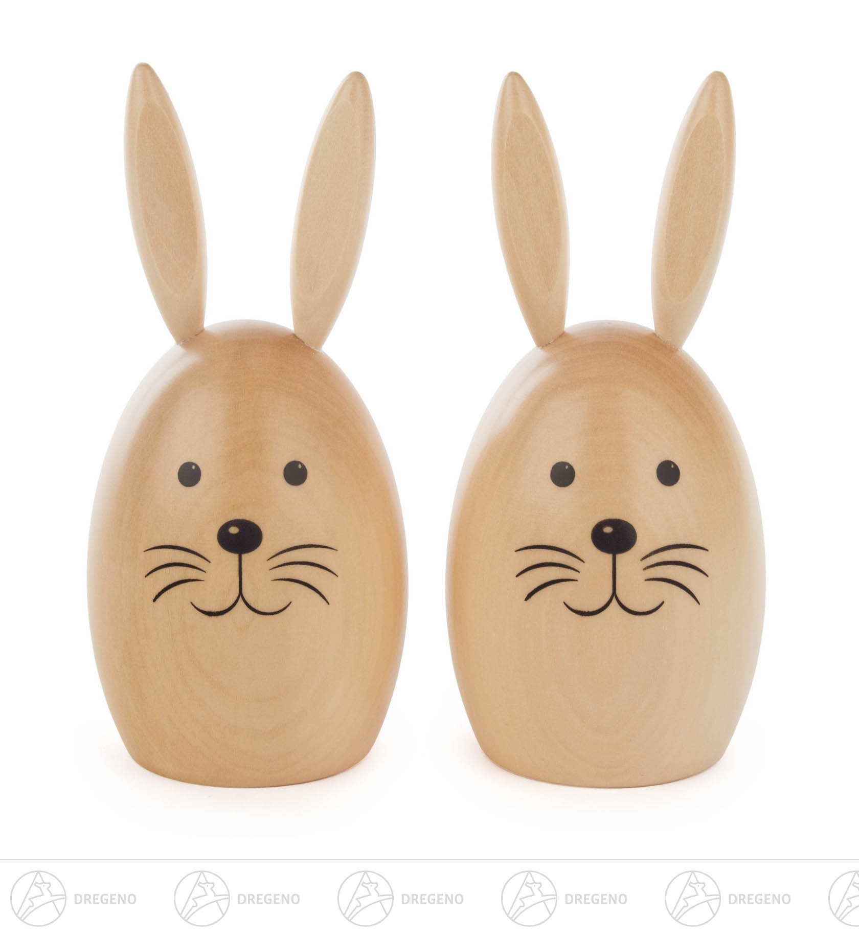 Hasenpaar, natur groß 6cm