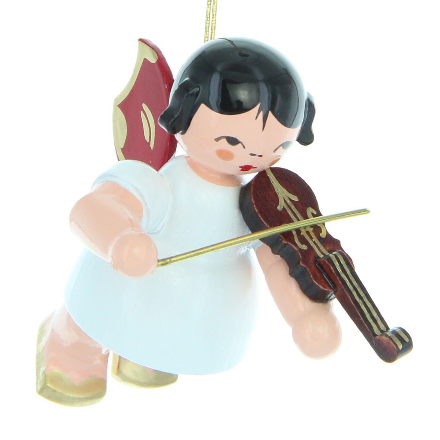 Schwebeengel mit Violine, rote Flügel