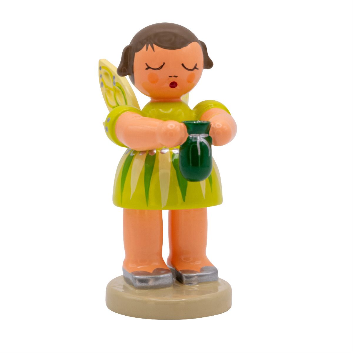 Fee Zirkonia Feenstaub mit Säckchen, stehend 6cm Fee Zirkonia Feenstaub mit Säckchen, stehend 6cm