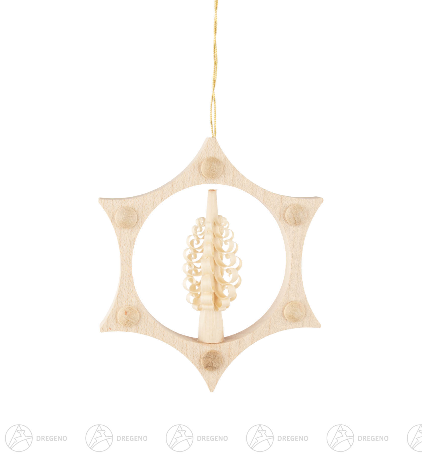 Behang Spanbaum im Ornament natur 8cm