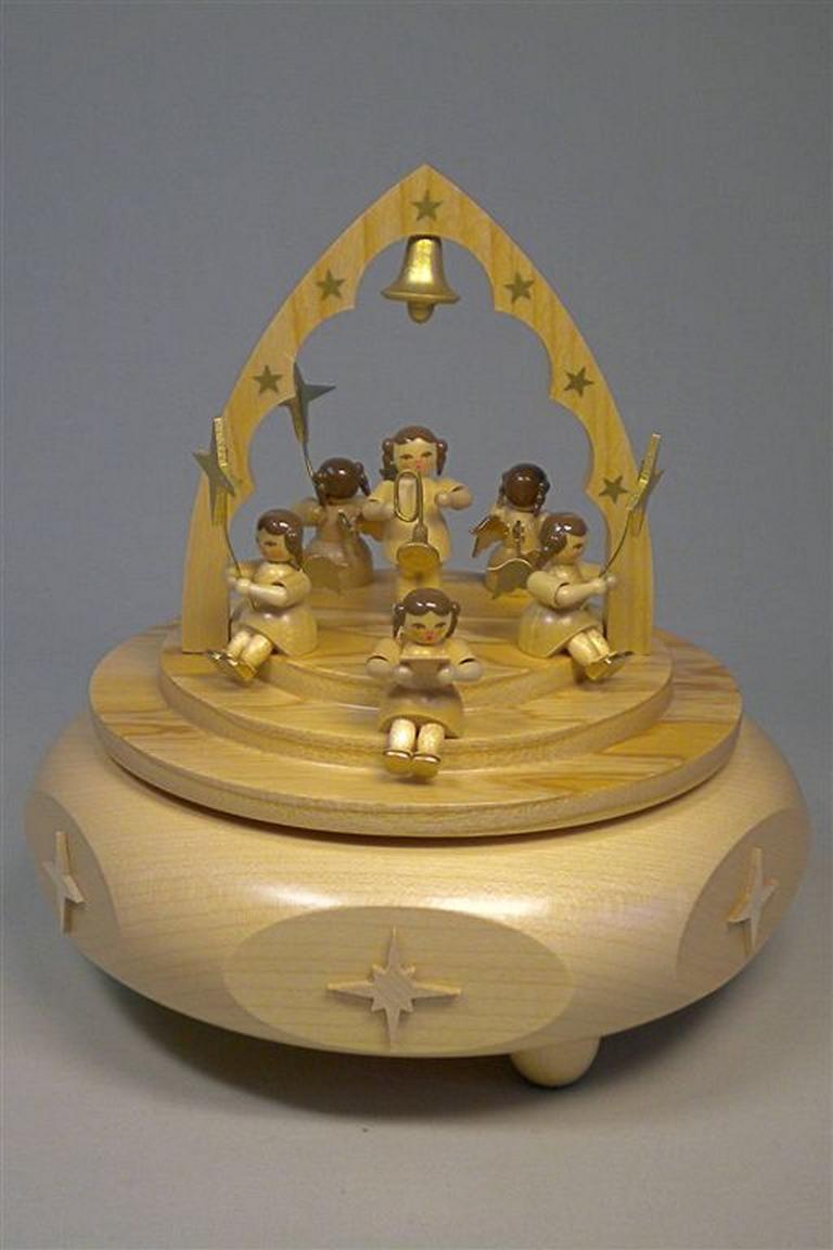 Spieldose Engelkonzert natur, 22er Spw. Stille Nacht 15 cm Spieldose Engelkonzert natur, 22er Spw. Stille Nacht 15 cm