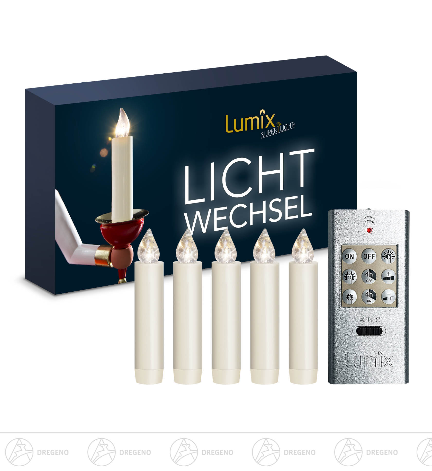 LUMIX CLASSIC MINI S,-superlight- Basis 5 Kerzen, 1 Fernbedienung inkl.Batterien -NEU-