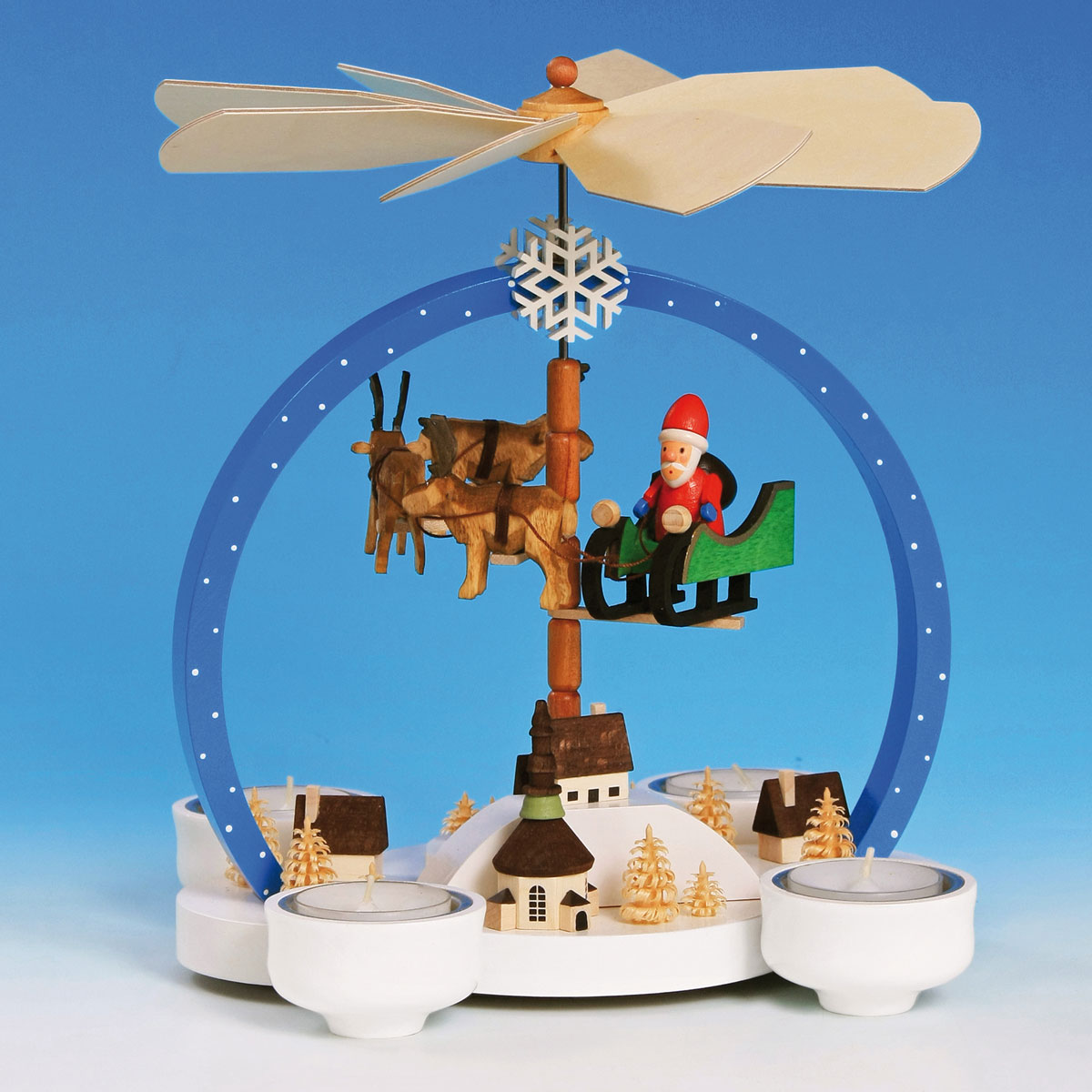 Pyramide Weihnachtszauber bunt 20x 15 x24cm