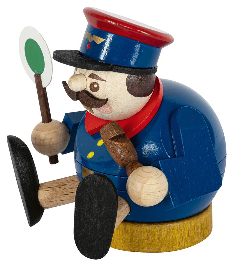 Minikugelrauchmann Eisenbahner 8cm