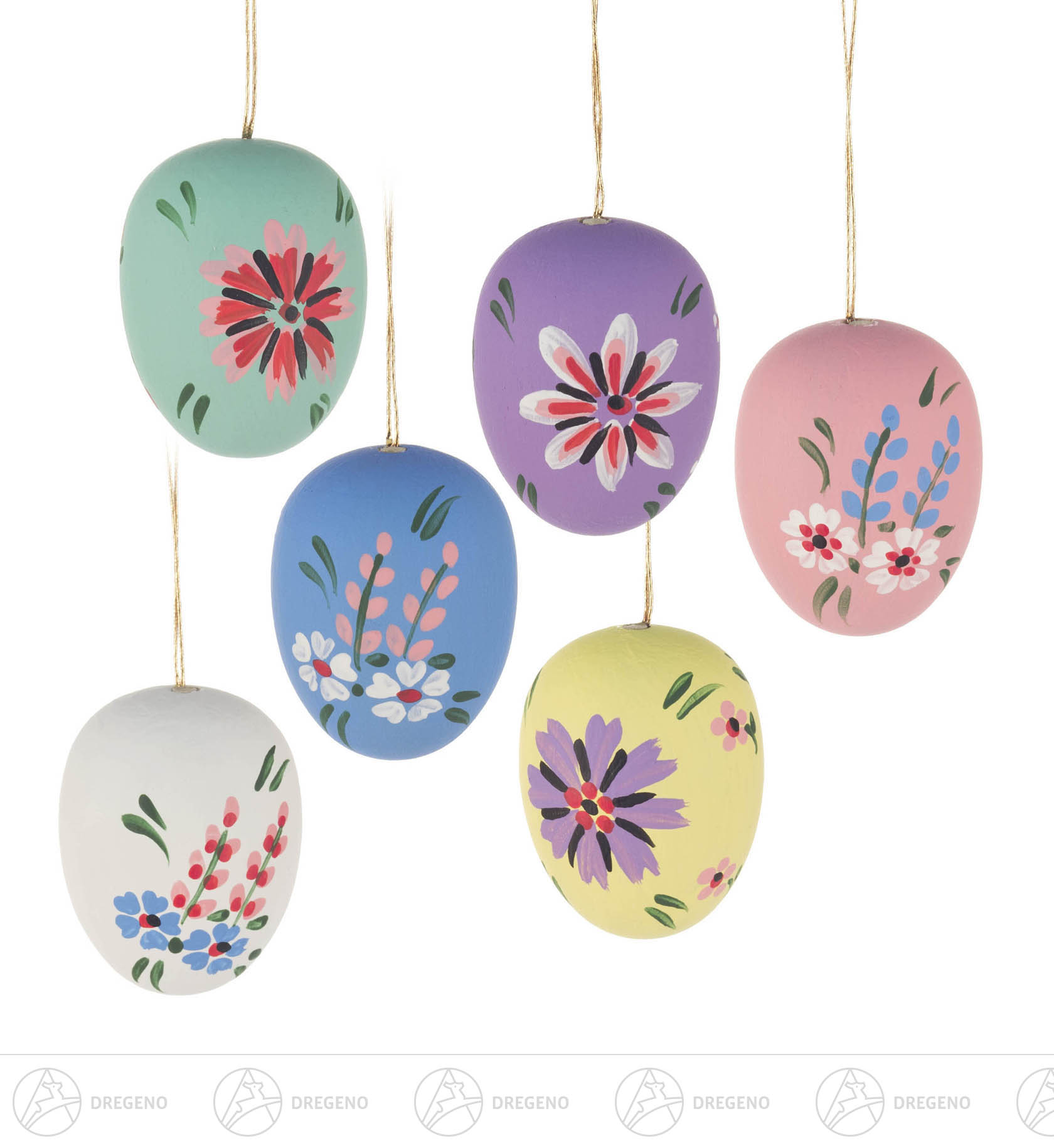 Behang Ostereier seidenmatt (6) 4cm