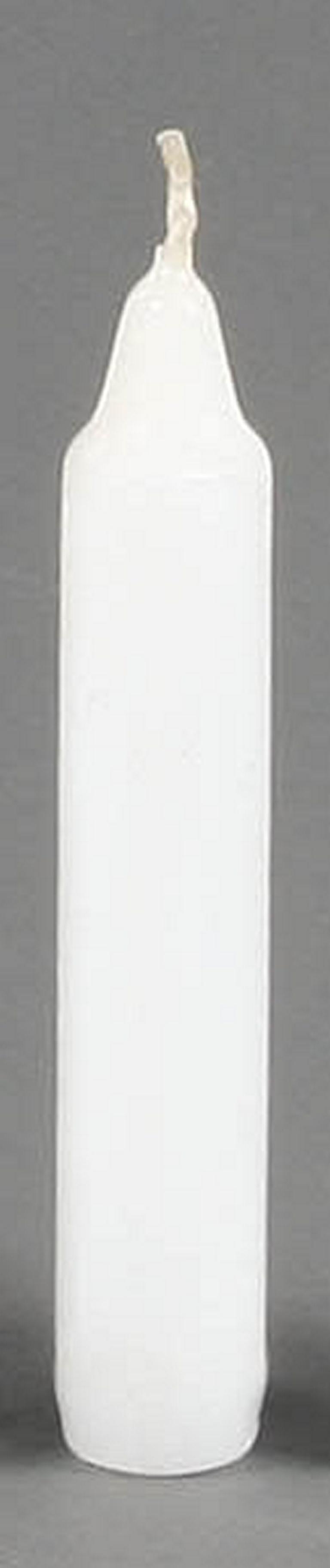 Pyramidenkerzen 17mm, weiß (18)