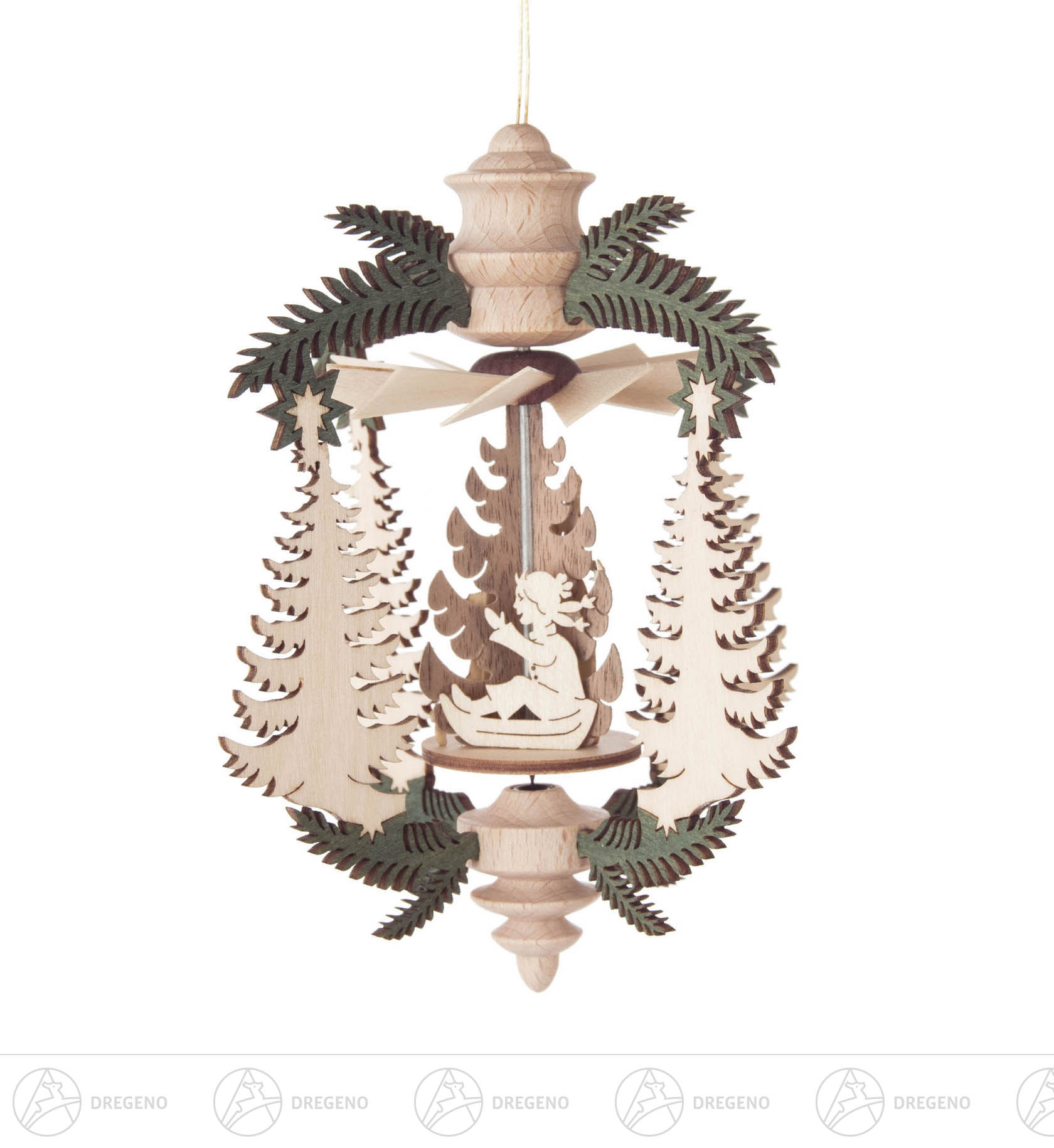 Wärmespiel Zweig Tanne/Winter 10cminder, zum Hängen