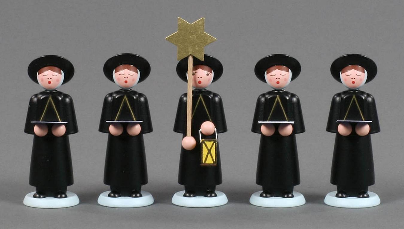 Kurrendefiguren schwarz, 9cm (5) Kurrendefiguren schwarz, 9cm (5)