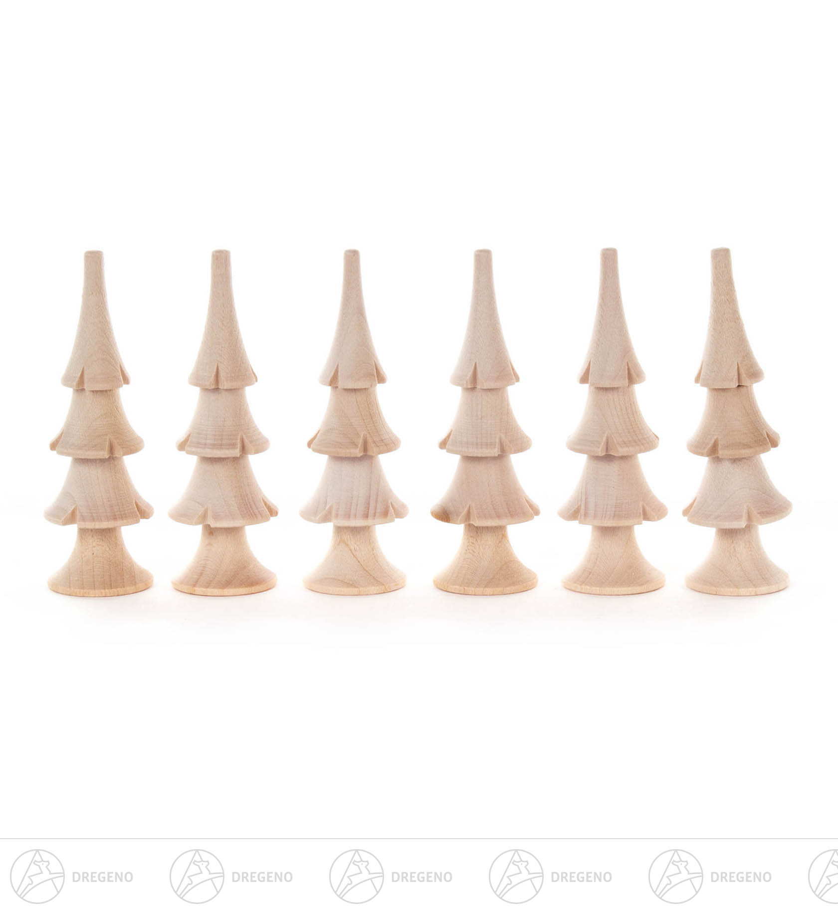 Massivholzbäume natur, 8cm (6) Massivholzbäume natur, 8cm (6)