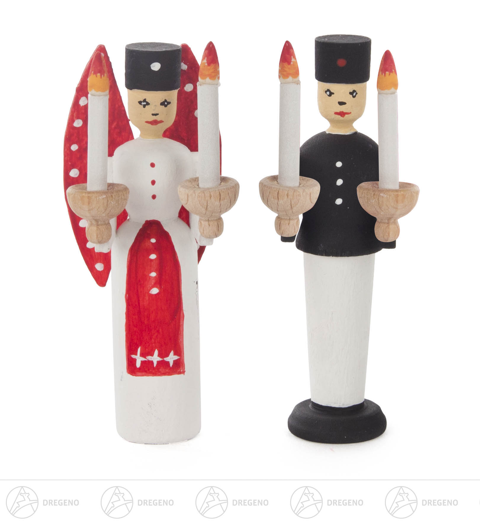 Bastelset Engel und Bergmann 8cm